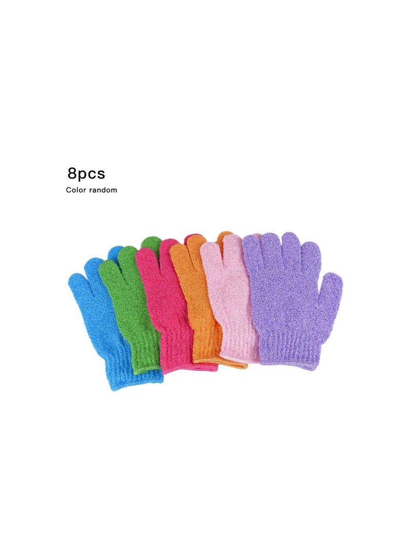 GGOOT 8pcs Bathing Exfoliating Gloves Shower Scrubber Dead Skin Remover Body Skin Scrub Exfoliator Gloves  - Image 3
