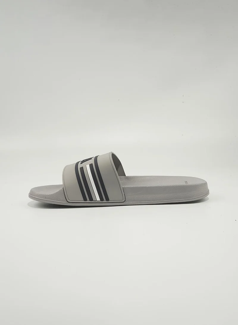 U.S. Polo Assn. 6M LEON GLB 6FX MEN OD_GREY U.S. Polo Assn. Leon Men's Slip-On Comfortable Casual Everyday Slide Sandals - Grey for Men | Best Price UAE