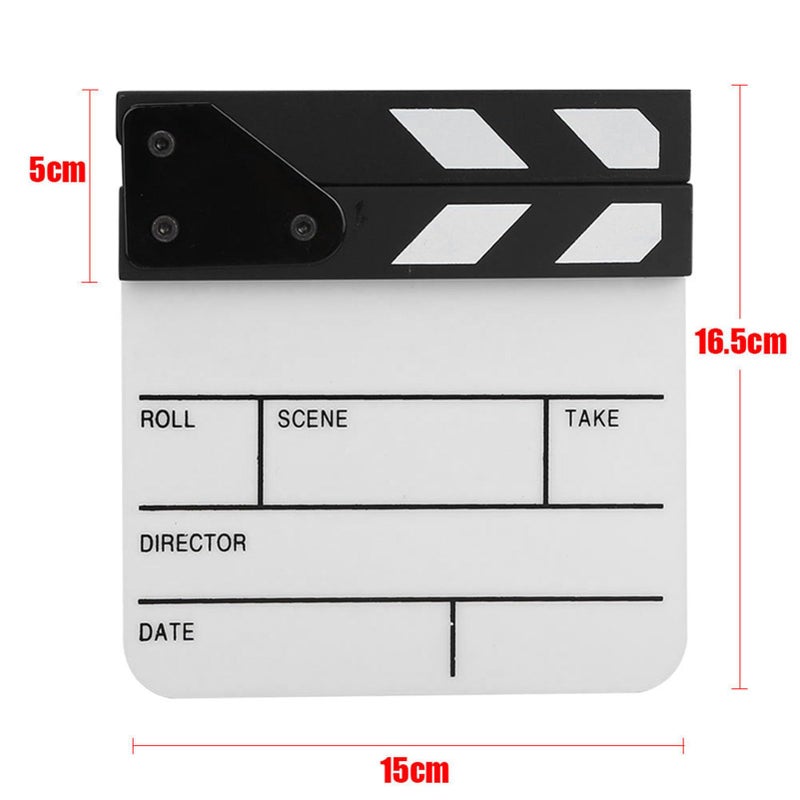 Mini Acrylic Directors Clapboard Film Movie Scene Clapperboard TV Action Prop with Pen - Image 4