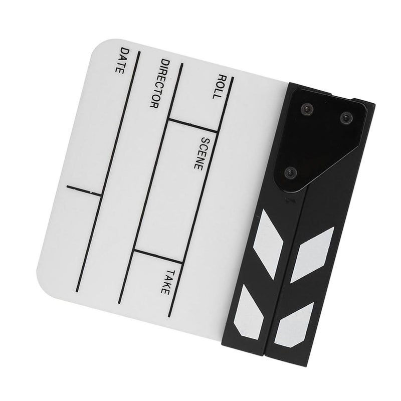 Mini Acrylic Directors Clapboard Film Movie Scene Clapperboard TV Action Prop with Pen - Image 2