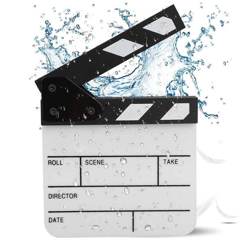 Mini Acrylic Directors Clapboard Film Movie Scene Clapperboard TV Action Prop with Pen - Image 5