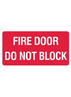 2 Pcs Fire Door Do Not Block Signs Self Adhesive Vinyl Stickers (20 Cm X 10 Cm) - pzsku/ZF81E8662EA5790C04700Z/45/_/1693986638/3386b512-3534-44b5-aa5a-f7a00b6b18a3