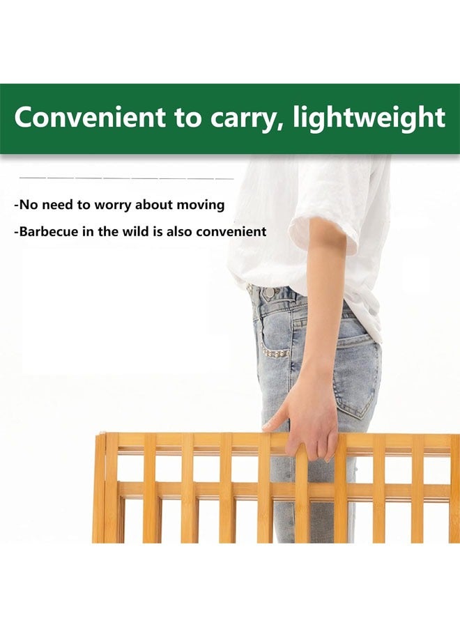 هاي هونور رف أحذية من الخيزران مكون من 3 طبقات، رف تخزين أحذية قابل للطي محمول، بدون تركيب، رف أحذية صغير مثالي للممرات وغرف النوم والمساحات الصغيرة (3 طبقات) - Image 4