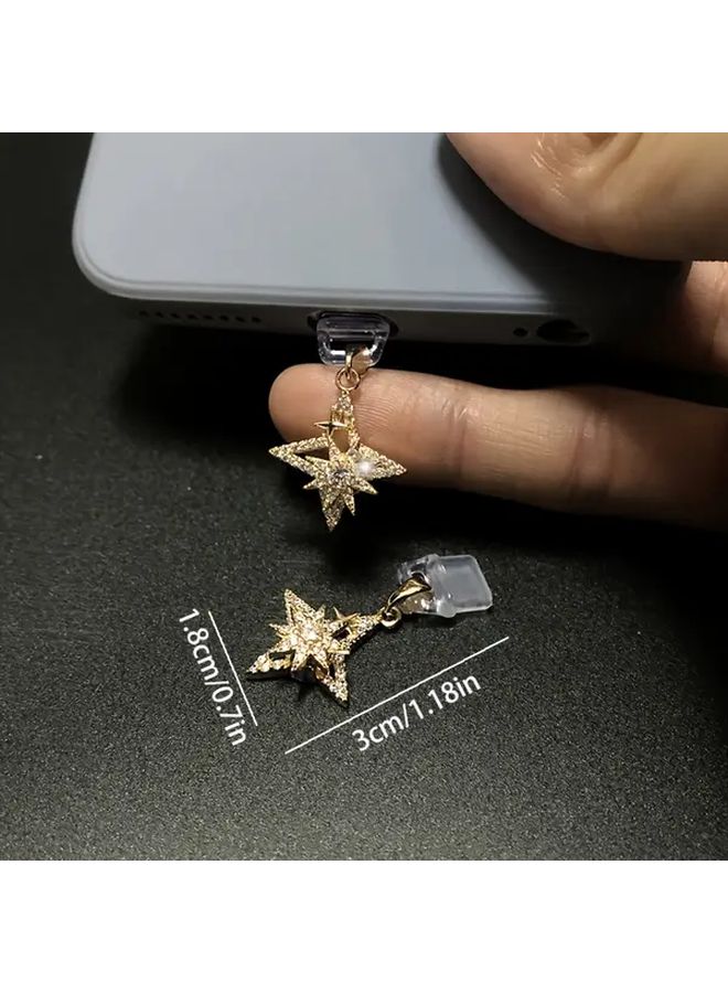 Fidget Spinner Phone Dust Plug For iPhone 6 14 Stress Relief Gift With Lobster Cord - Image 3