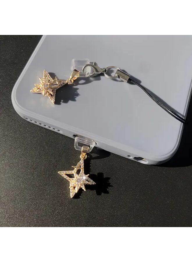 Fidget Spinner Phone Dust Plug For iPhone 6 14 Stress Relief Gift With Lobster Cord - Image 5