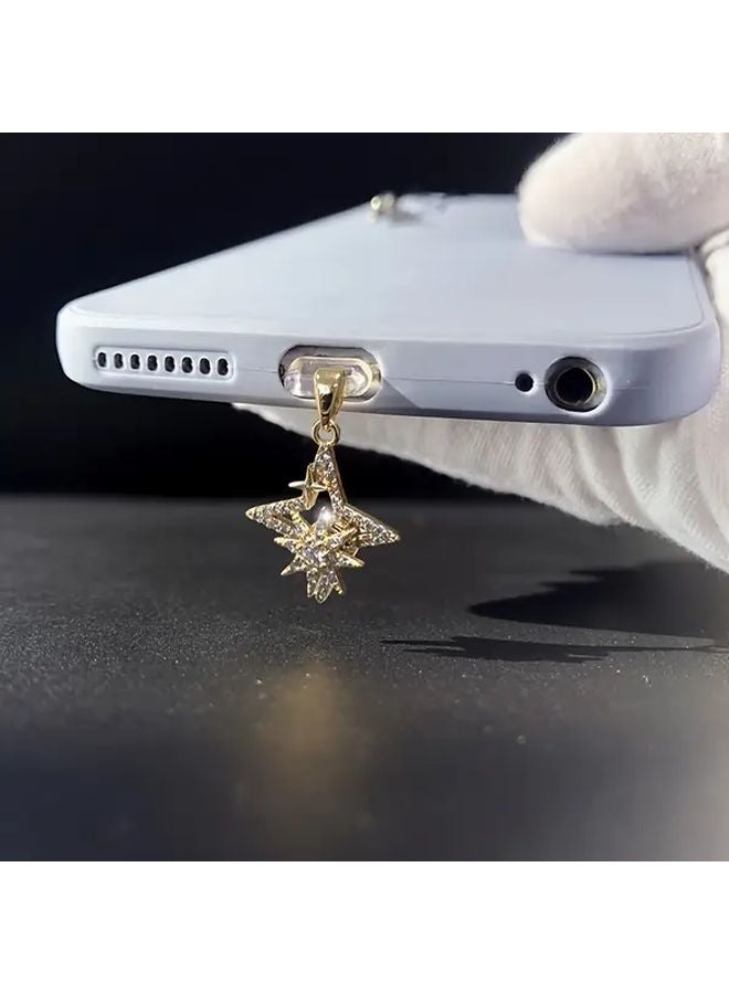 Fidget Spinner Phone Dust Plug For iPhone 6 14 Stress Relief Gift With Lobster Cord - Image 2