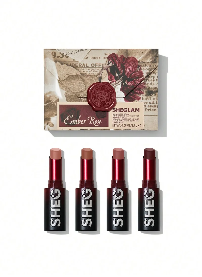 SHEGLAM Sheglam Ember Rose Set Dynamatte Boom Ll Matte Lipstick