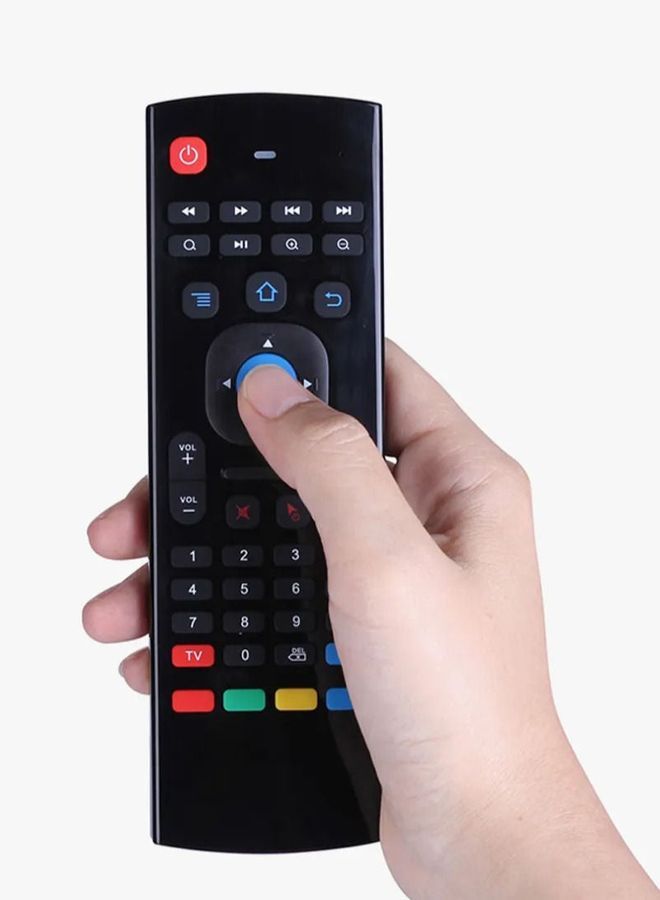 Mouse Keyboard With IR Remote Air Control For Android TV Black