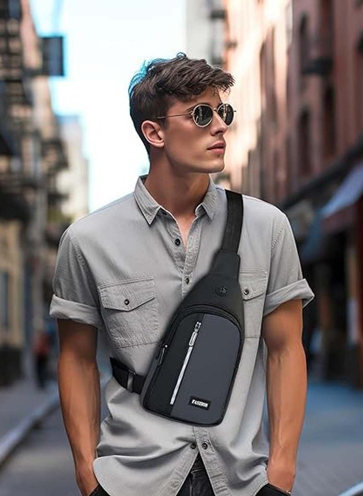 Sling Backpack Cross-Body Sling Bags for Men Small 6L Mini Crossbody Bags Fanny Pack Lightweight One Strap Shoulder Backpacks - Image 3