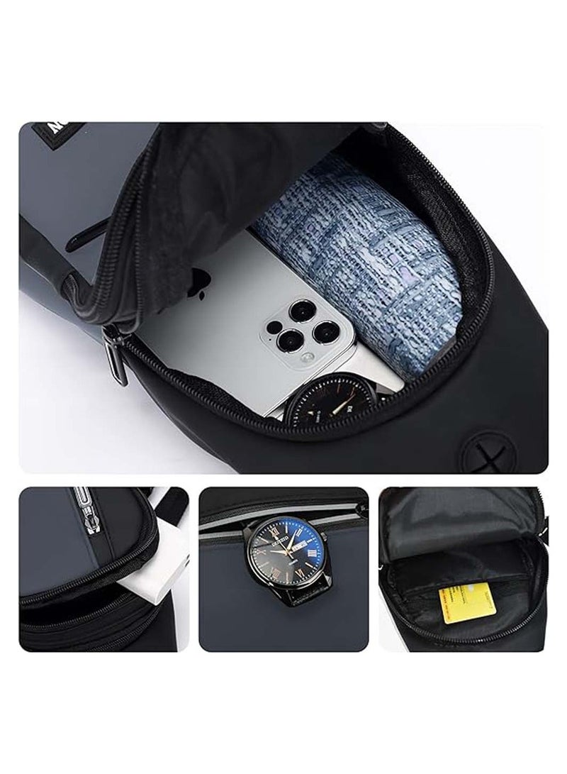 Sling Backpack Cross-Body Sling Bags for Men Small 6L Mini Crossbody Bags Fanny Pack Lightweight One Strap Shoulder Backpacks - Image 5