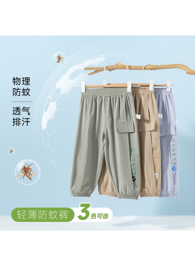 Bornbay 2025 Summer Boys' Lightweight Breathable Mosquito-repellent Pants - Loose Comfortable Outdoor Cargo Pants Versatile Trousers - Image 3