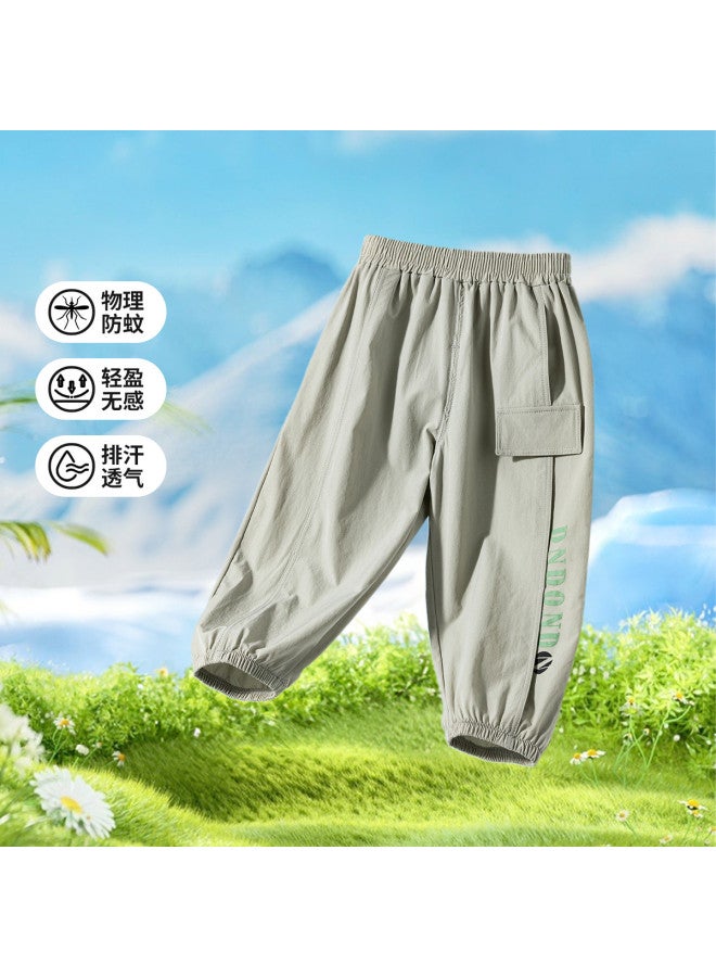 Bornbay 2025 Summer Boys' Lightweight Breathable Mosquito-repellent Pants - Loose Comfortable Outdoor Cargo Pants Versatile Trousers - Image 2