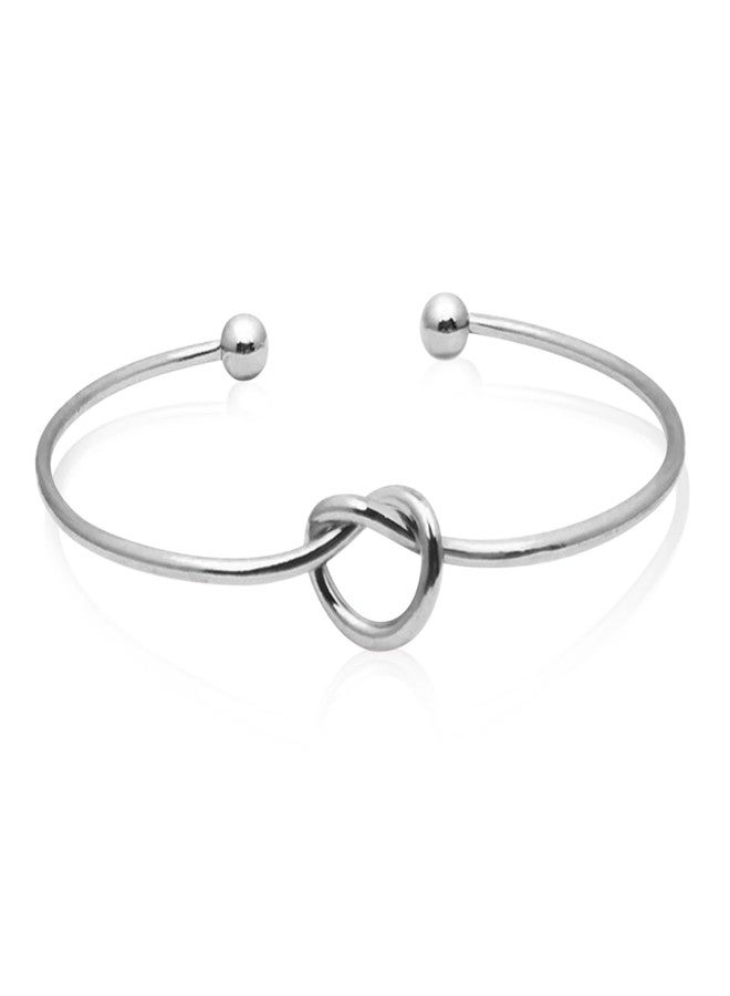 Peora Silver Plated Stylish Adjustable Kada Bracelet Jewellery Gift for Women & Girls - Image 4