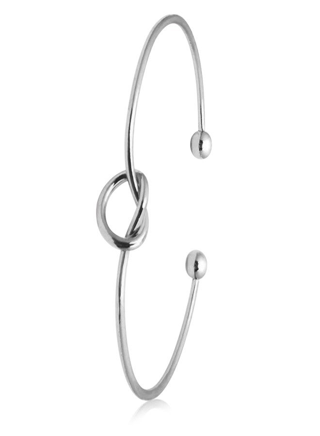 Peora Silver Plated Stylish Adjustable Kada Bracelet Jewellery Gift for Women & Girls - Image 5