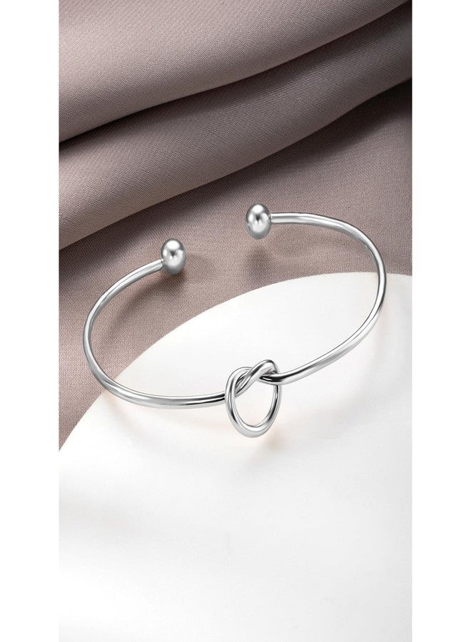 Peora Silver Plated Stylish Adjustable Kada Bracelet Jewellery Gift for Women & Girls - Image 3