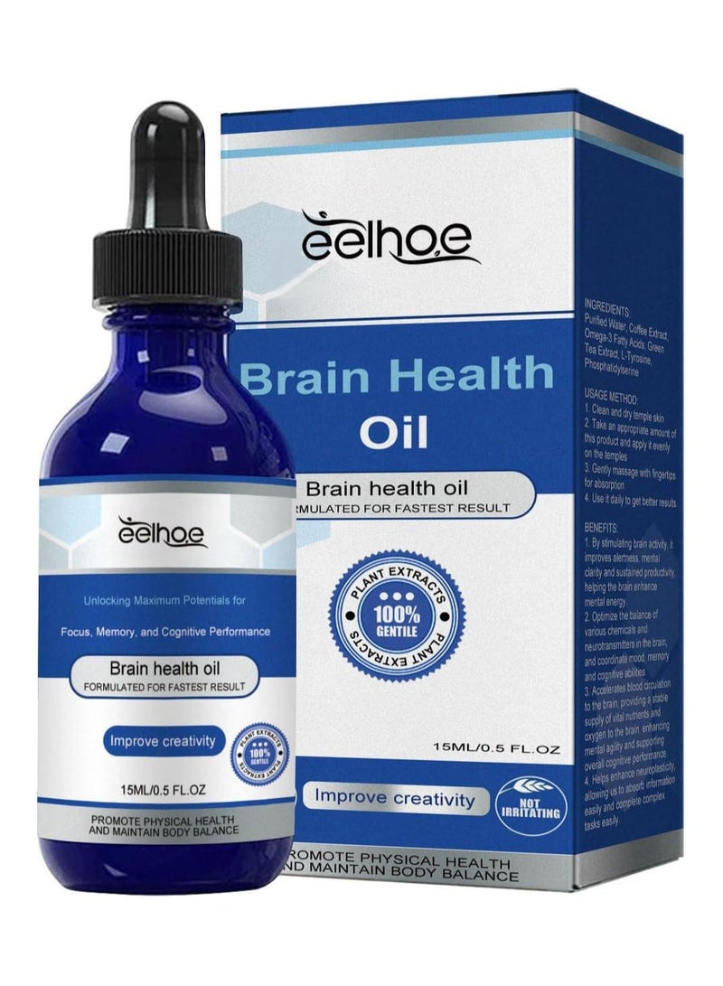 Brain Health Oil for Relieve Stress, Fight Anxiety and Irritability