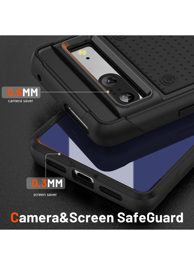 زبون جراب لهاتف Google Pixel 7 5G PC + جراب هاتف واقٍ مقاوم للصدمات من مادة TPU - Image 4