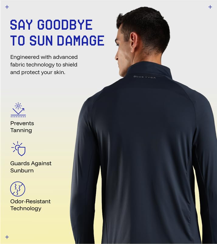 BLUE TYGA Sunscreen Jacket ICE Pro – UPF 50+ Cooling Jacket for Men & Women | Cool Rush Pro Tech, UV Protection, Breathable, Sweat-Wicking, Anti-Microbial, Lightweight Sun Hoodie for Outdoor Sports & Travel - Image 4