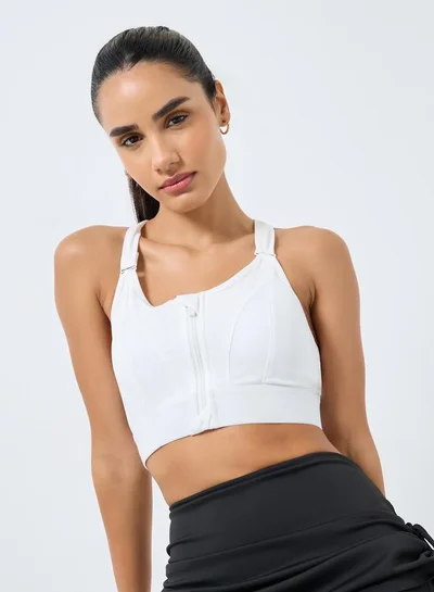 ستايلي اكتيف صدرية رياضية بتفاصيل سحاب