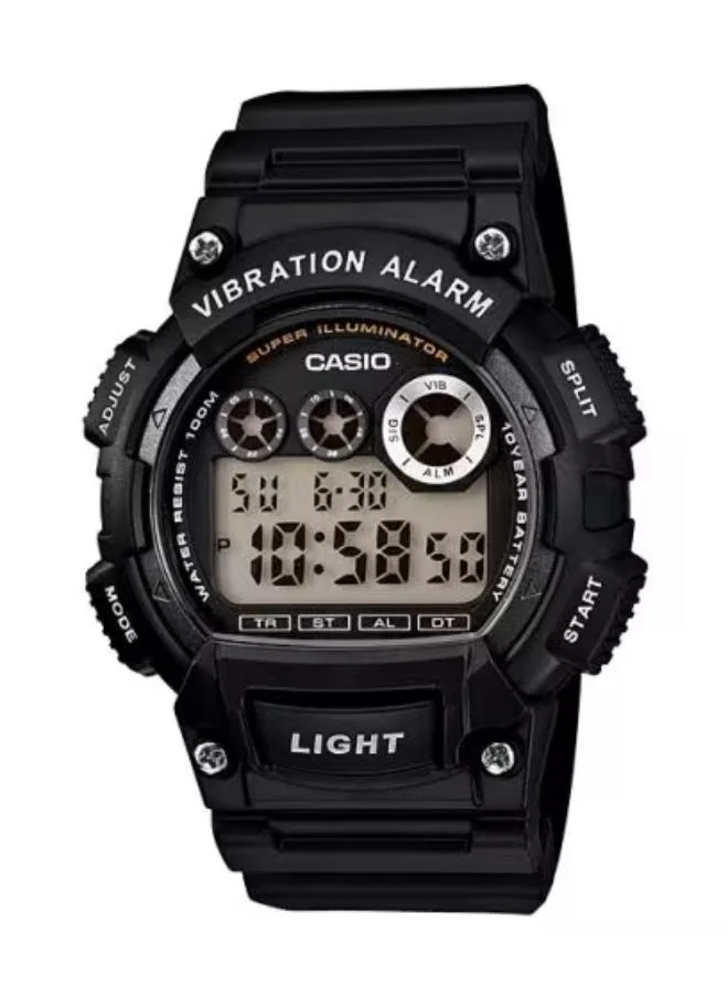 CASIO Men's Digital Display Watch With Black Resin Strap - W-735H-1A