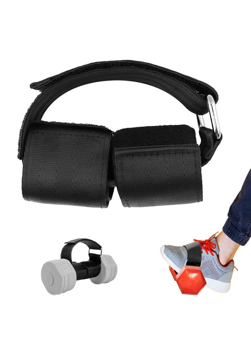 كابتن تيك Feet Dumbbell Attachment, Tibialis Trainer Strap, Shin Splint Relief Shin Exercise, Adjustable Dumbbell Ankle Straps for Weight Lifting, Leg Curl Attachment at Home Gym Equipment - Image 1