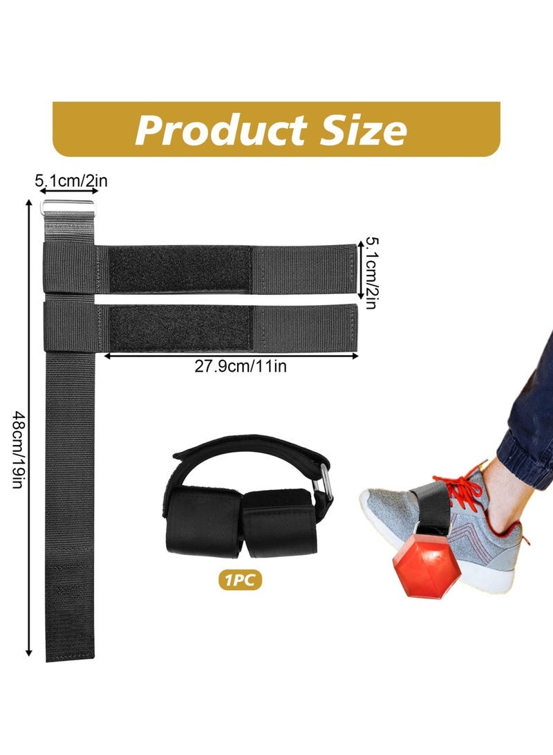 كابتن تيك Feet Dumbbell Attachment, Tibialis Trainer Strap, Shin Splint Relief Shin Exercise, Adjustable Dumbbell Ankle Straps for Weight Lifting, Leg Curl Attachment at Home Gym Equipment - Image 3