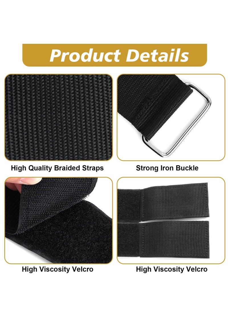 كابتن تيك Feet Dumbbell Attachment, Tibialis Trainer Strap, Shin Splint Relief Shin Exercise, Adjustable Dumbbell Ankle Straps for Weight Lifting, Leg Curl Attachment at Home Gym Equipment - Image 4