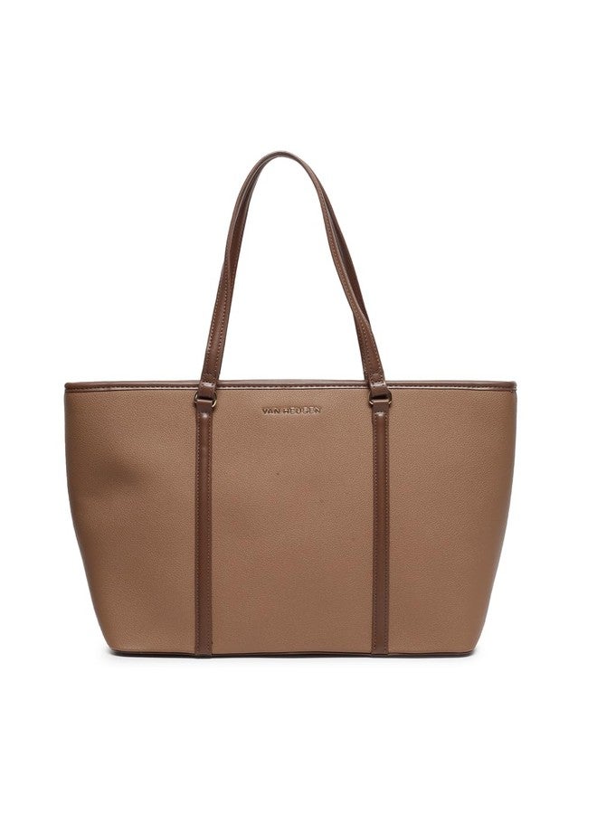 Van Heusen Womens textured brown HANDBAG - Image 1