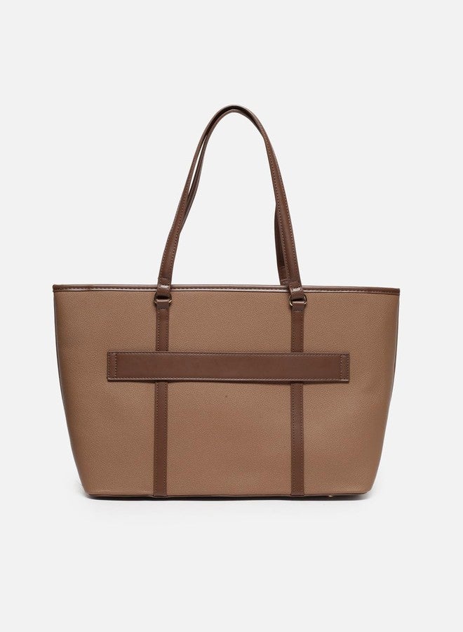 Van Heusen Womens textured brown HANDBAG - Image 5