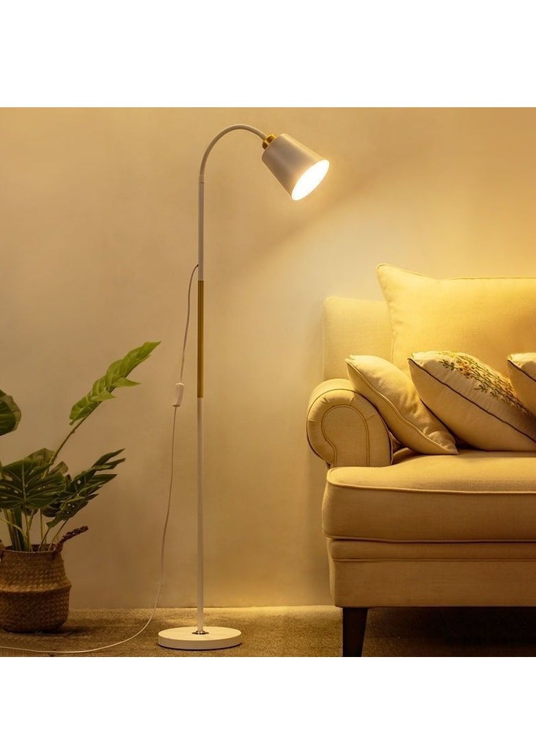 MIXDE Archiology Arc Floor Lamp With Lamp Shade LED Bulb White  - Image 1