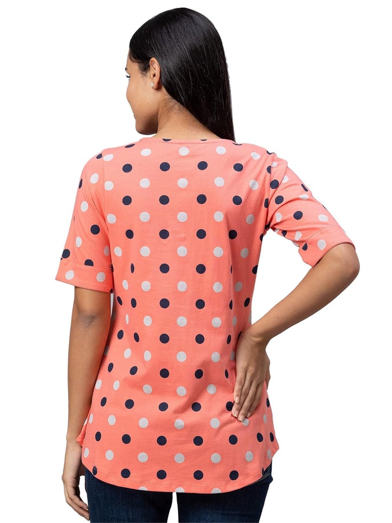 AV2 Store AV2 Women Cotton Printed Relaxed Fit Maternity Feeding Top 8054 - Image 3