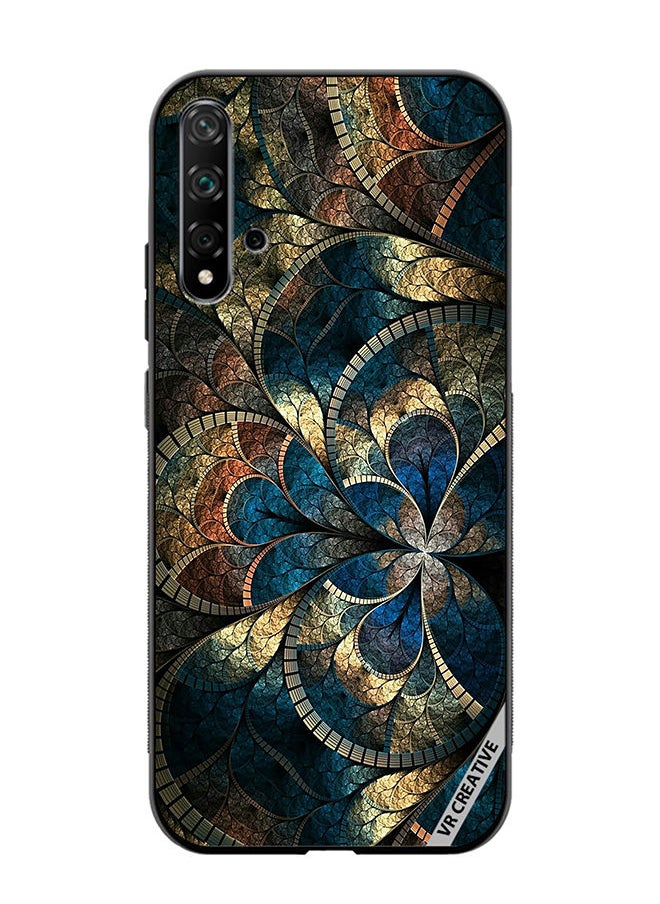 VR CREATIVE Protective Case Cover For Huawei Nova 5T Mandala Abstract Design Multicolour  - Image 1