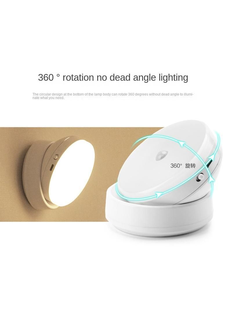 Y&D USB charging human body induction night up bedroom bedside table lamp eye protection touch LED small light  - Image 3
