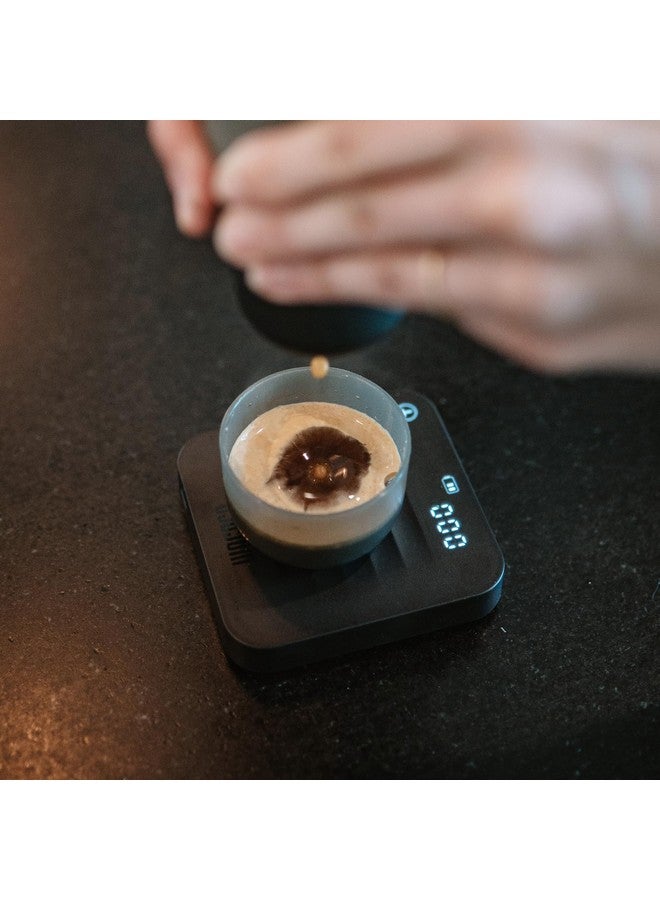 WACACO ميزان القهوة WACACO Exagram Pro مع مؤقت، ميزان إسبريسو ذكي مع صندوق حمل، توقيت تلقائي قابل لإعادة الشحن ميزان قهوة رقمي صغير بالجرام والأونصة والمليلتر، ميزان مطبخ، أسود - Image 5
