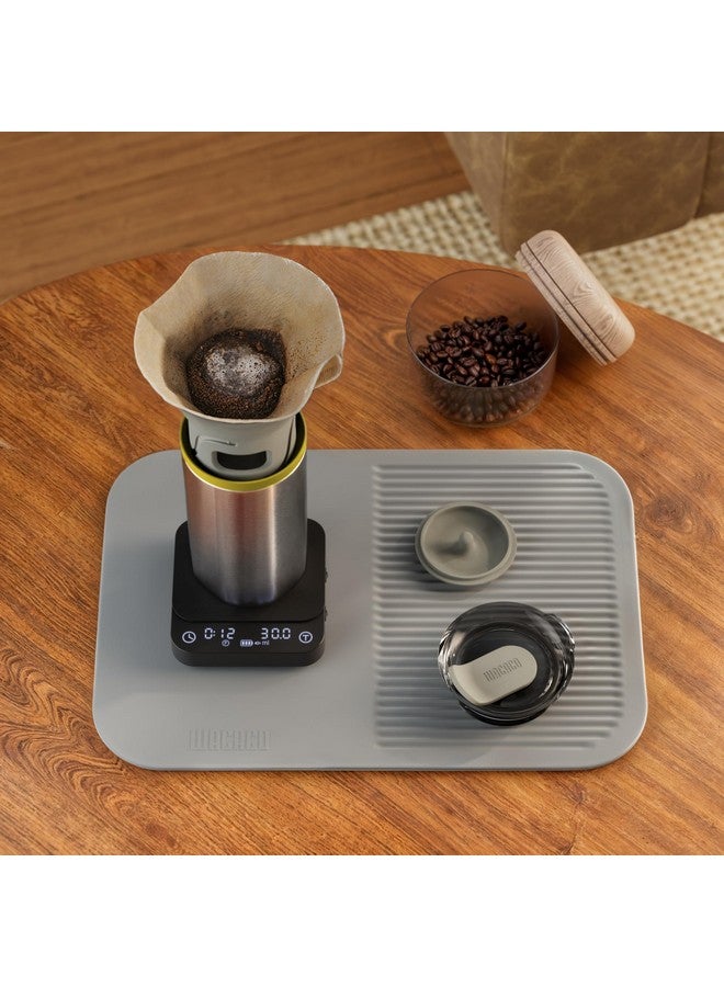 WACACO ميزان القهوة WACACO Exagram Pro مع مؤقت، ميزان إسبريسو ذكي مع صندوق حمل، توقيت تلقائي قابل لإعادة الشحن ميزان قهوة رقمي صغير بالجرام والأونصة والمليلتر، ميزان مطبخ، أسود - Image 4