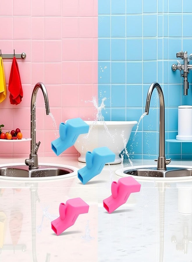 Pxiryanlow 4Pcs Faucet Water Tap Extender Spout for Kids, Toddlers, and Babies - Safe, Easy to Install Sink Extender for Your Home Bathroom or Kitchen - Image 2