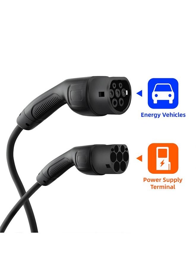 Generic - EVSUN EV Car Charger Charging Cable 1 Phase or 3 Phase Electric Vehicle 16A-32A Type 2 Female to Male IEC 62196 Plug Length 5M - Image 1