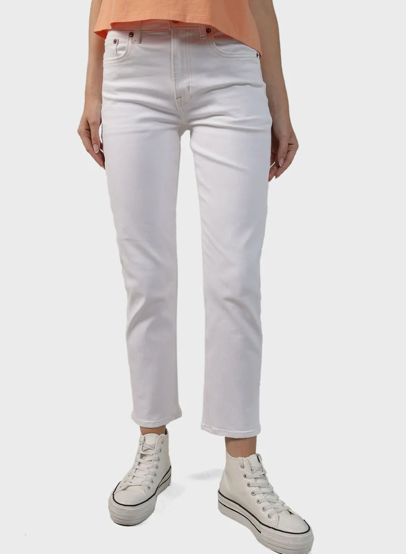 American Eagle High Waist Straight Jeans