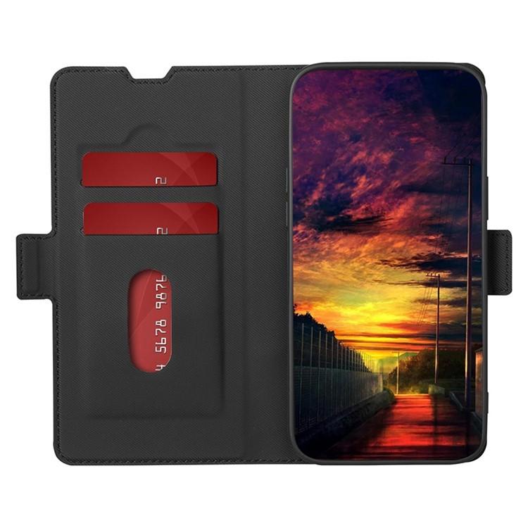 erorex For Motorola Moto G Stylus 5G 2025 Twill Texture Side Button Leather Phone Case(Black) - Image 3