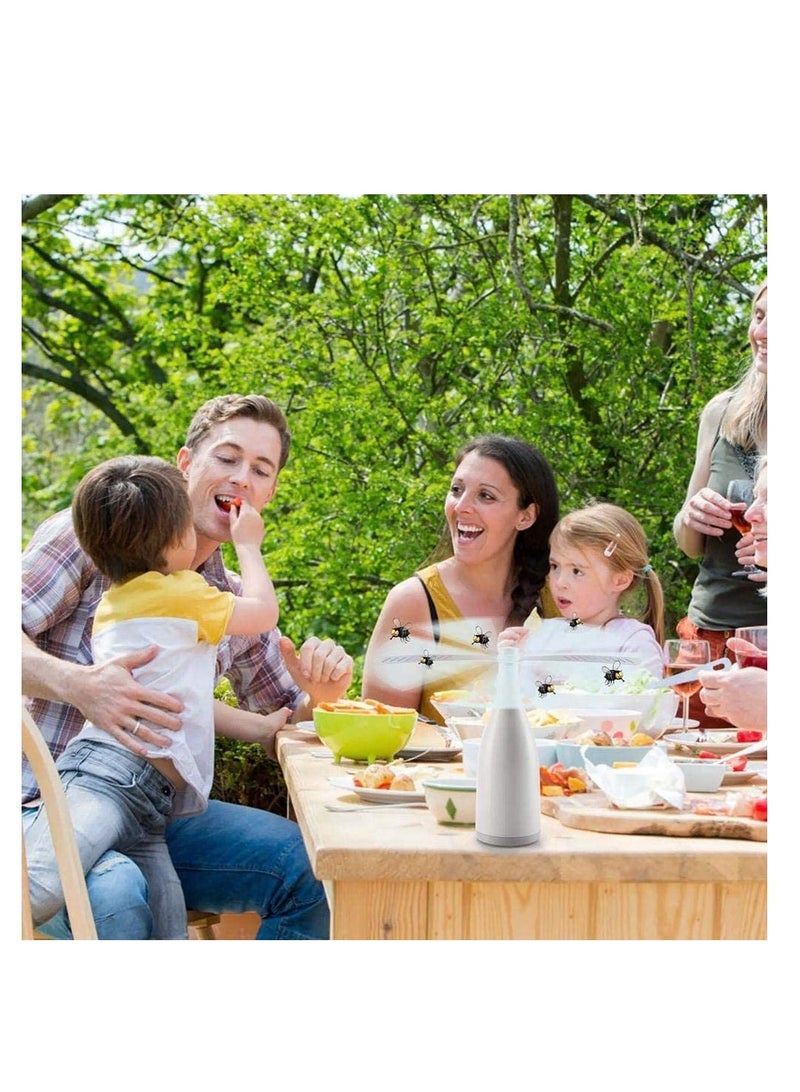Fly Fan for Tables, Fly Repellent Fan Insects Portable Automation Food Fan, Mini Picnic Drive Table Fan for Outdoor Indoor Keep Flies/Bug Away from Your Food and Your Family - Image 2