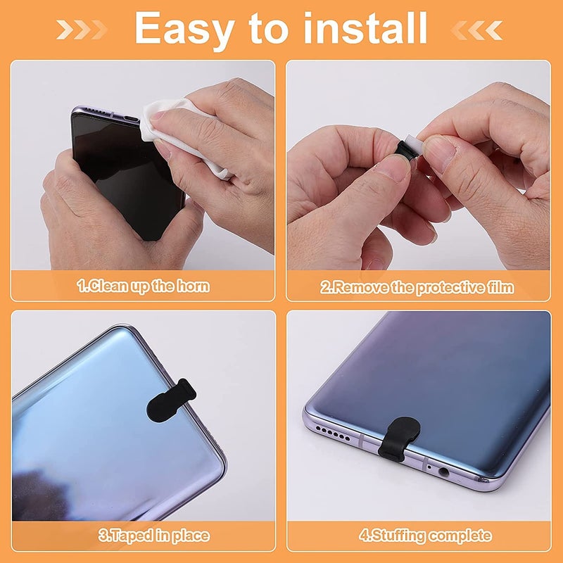 ARKZO® Mobile Anti Dust Plug Type C Adhesive Cahrging Cover Stickers for Universal Protector Mobile Accessories (2 x Type C) - Image 3