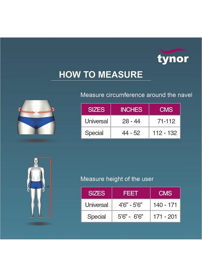 Tynor TYNOR Taylor's Brace Short, for Lower Back Pain Relief & Posture Correction | Short Brace for Daily Comfort for Men & Women | Tailbone Back Posture Corrector, Universal Size (Grey, 1 Unit)  - Image 3