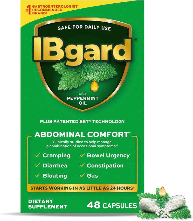 كبسولات زيت النعناع IBgard لراحة البطن