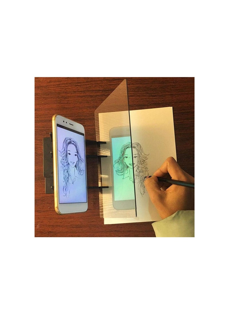 silvercnc - Optical Mirror Drawing Board, Acrylic Copying Board Reflection Tracing Line Mirror Sketch Painting Board - Image 1