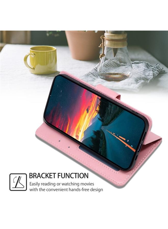 اس-توب جراب هاتف Realme 12 5G مصنوع من الجلد بنسيج كريستالي - Image 5