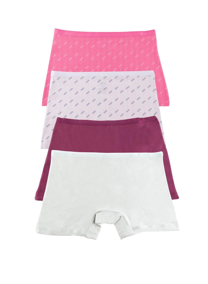 Milk Pack Of 4 Cotton Hot Short Panties For Women  - Image 2