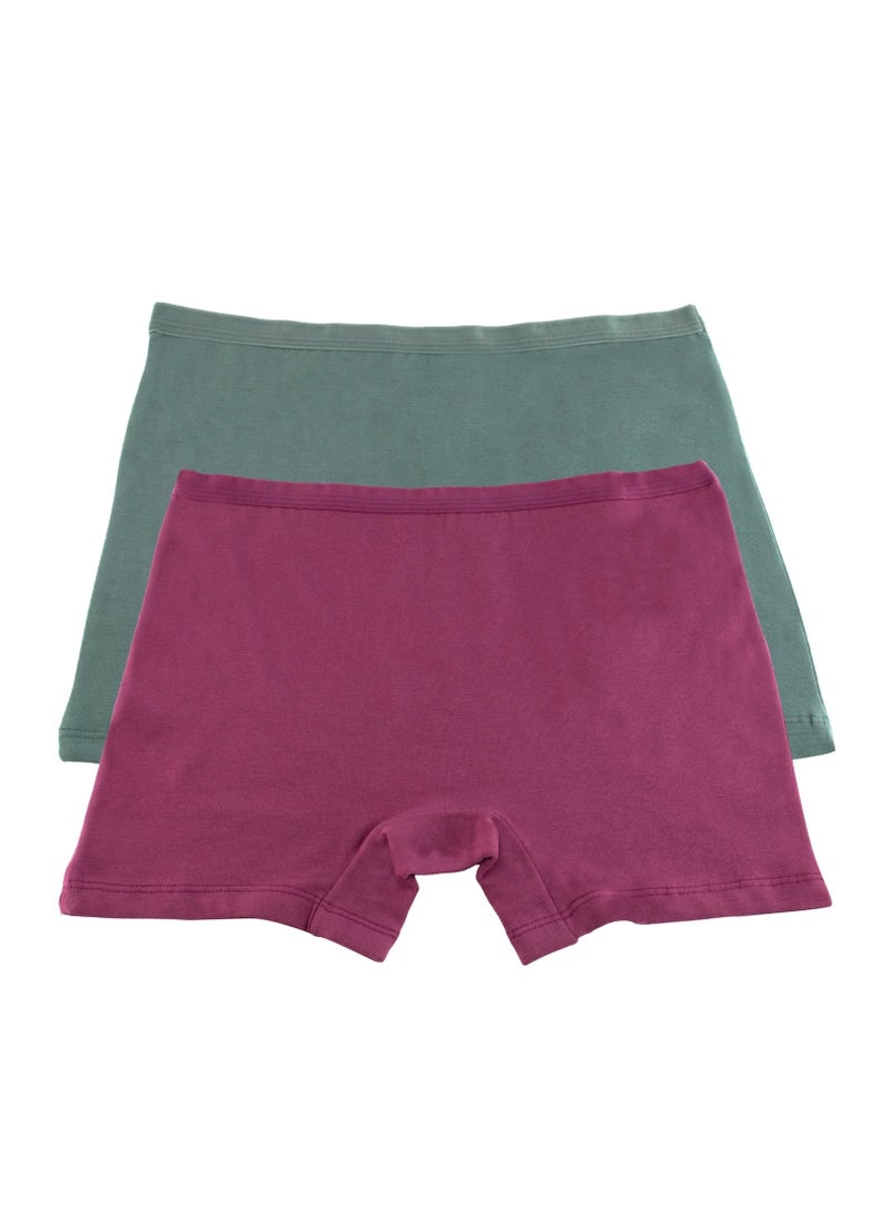 Milk Pack Of 4 Cotton Hot Short Panties For Women  - Image 4