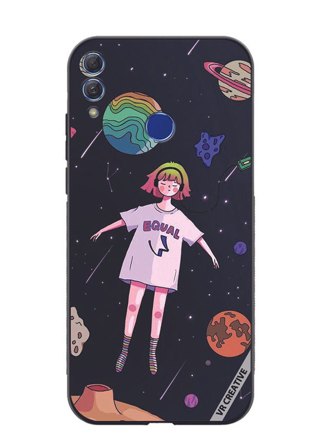 Protective Case Cover For Honor 10 Lite Galaxy Design Multicolour