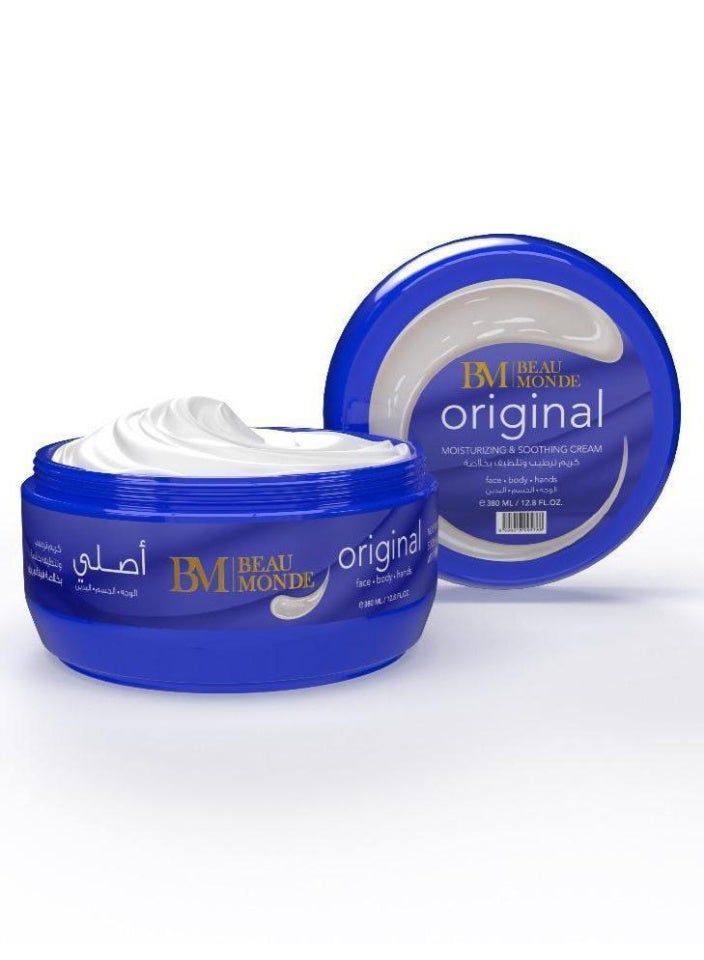 BEAU MONDE Original Moisturizing and Soothing Cream With Vitamin E 380ml - Image 1