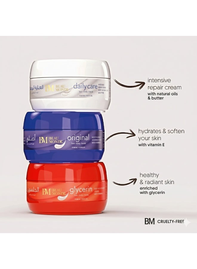 BEAU MONDE Original Moisturizing and Soothing Cream With Vitamin E 380ml - Image 4